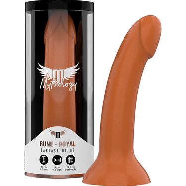 MYTHOLOGY Rune Royal Dildo in Silicone Dorato senza Vibrazione